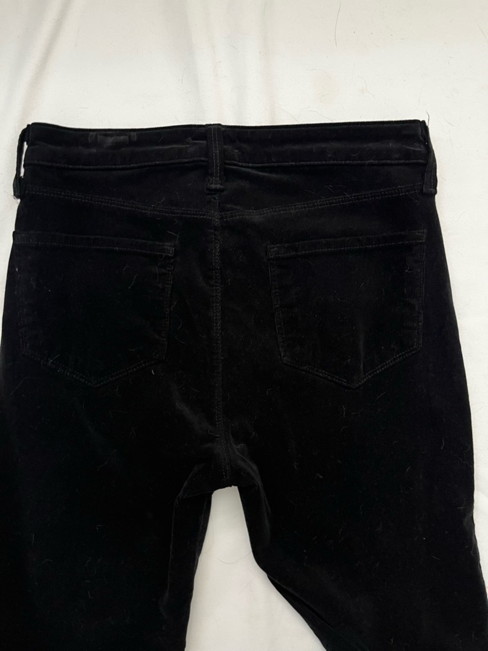 L'AGENCE Marguerite High Rise Skinny Velvet Noir Black Jeans 27 - Picture 12 of 15